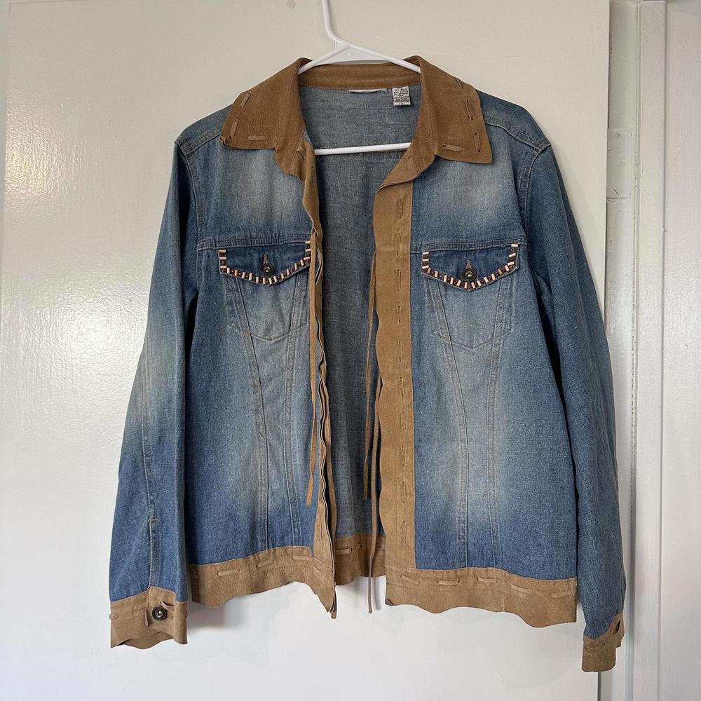 Vintage Denim Suede Shirt